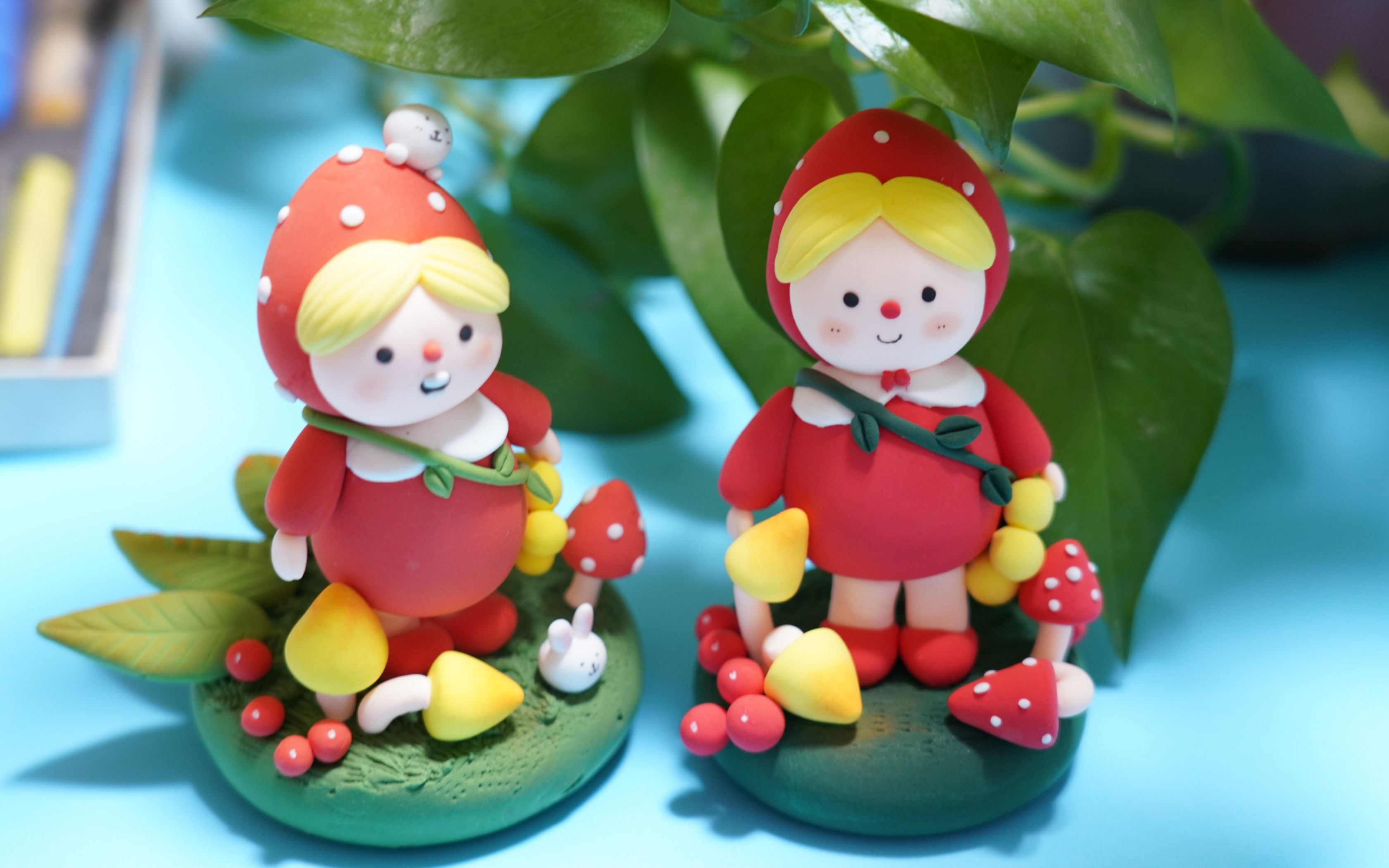 黏土创意手工丨小红帽去春游