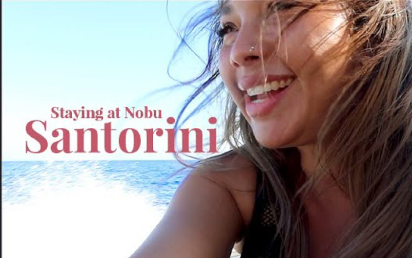 [图]【Samantha Maria】下榻圣托里尼岛的Nobu｜Checking into the Nobu hotel in Santorini! | VLOG