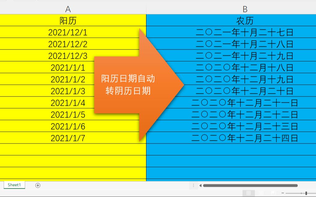 Excel VBA表格事件实现阳历日期自动转阴历日期哔哩哔哩bilibili