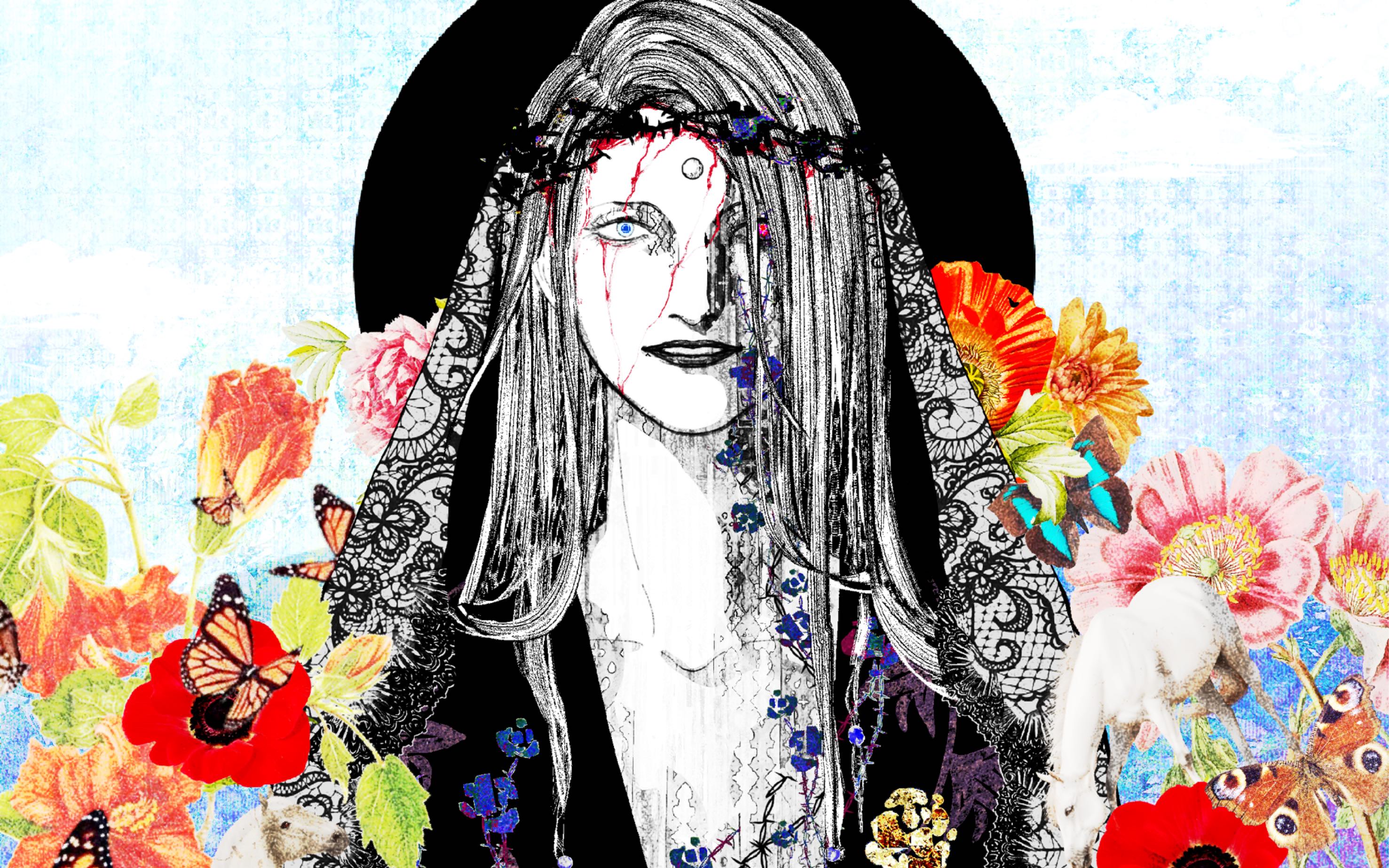 【procreate】【ff14芝诺斯】爱他就给他送黑玫瑰.