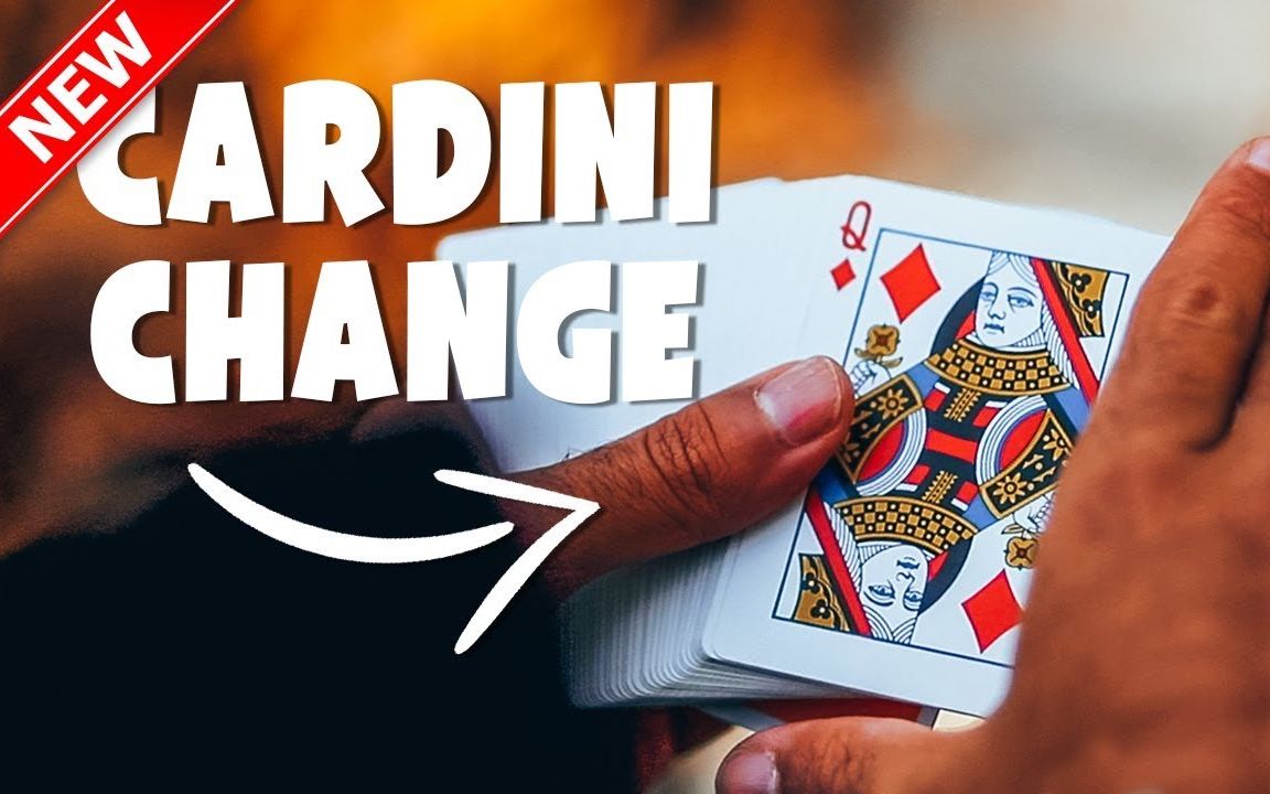 【CARDINI CHANGE】 最常用的弹指变牌啦,基础教学!哔哩哔哩bilibili