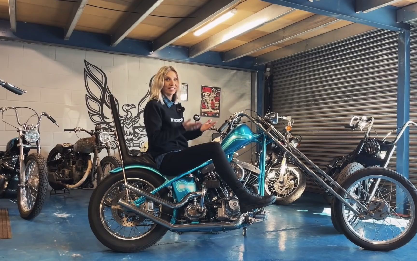 哈雷shovelhead chopper风格复古摩托车by tomboy a bit_哔哩哔哩