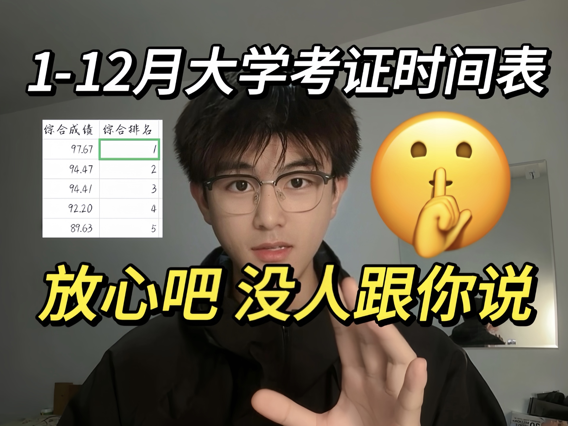 放心…112月所有大学生考证真没人告诉你啊!!!!哔哩哔哩bilibili