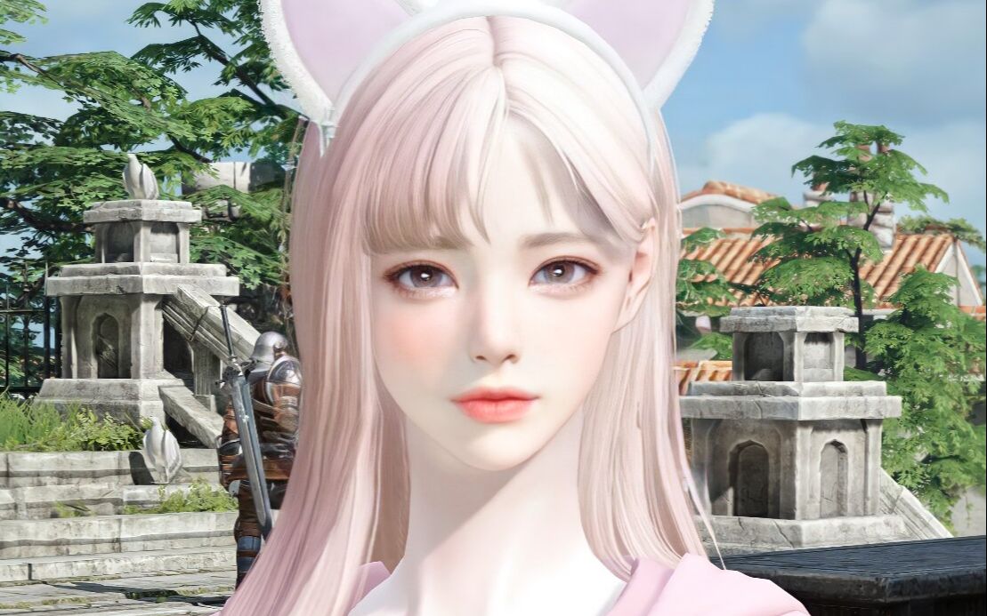 活动作品失落的方舟捏脸可可爱爱的渐变粉毛女巫