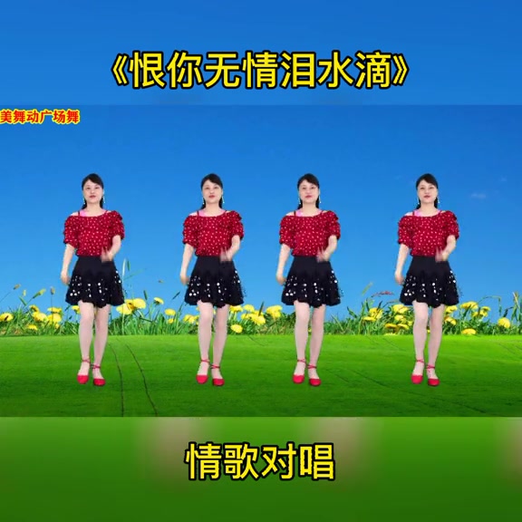 广场舞《恨你无情泪水滴》简单易学