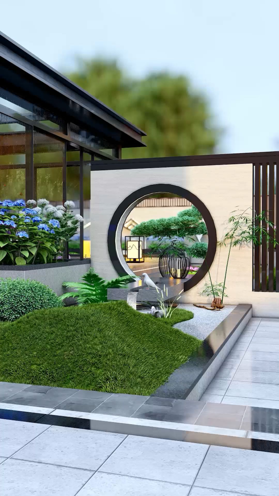 新中式庭院|东方气韵,山水雅墨的世界!