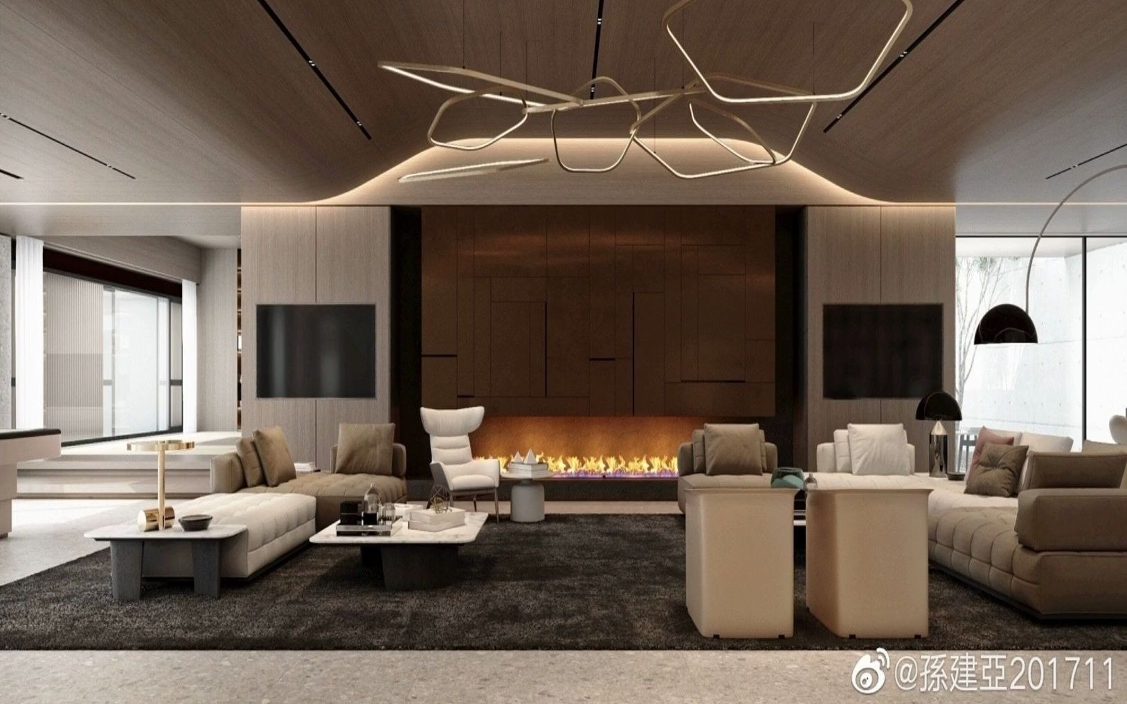 孙建亚办公空间作品 #别墅案例 亚邑设计孙建亚 2020年设计方案凶作