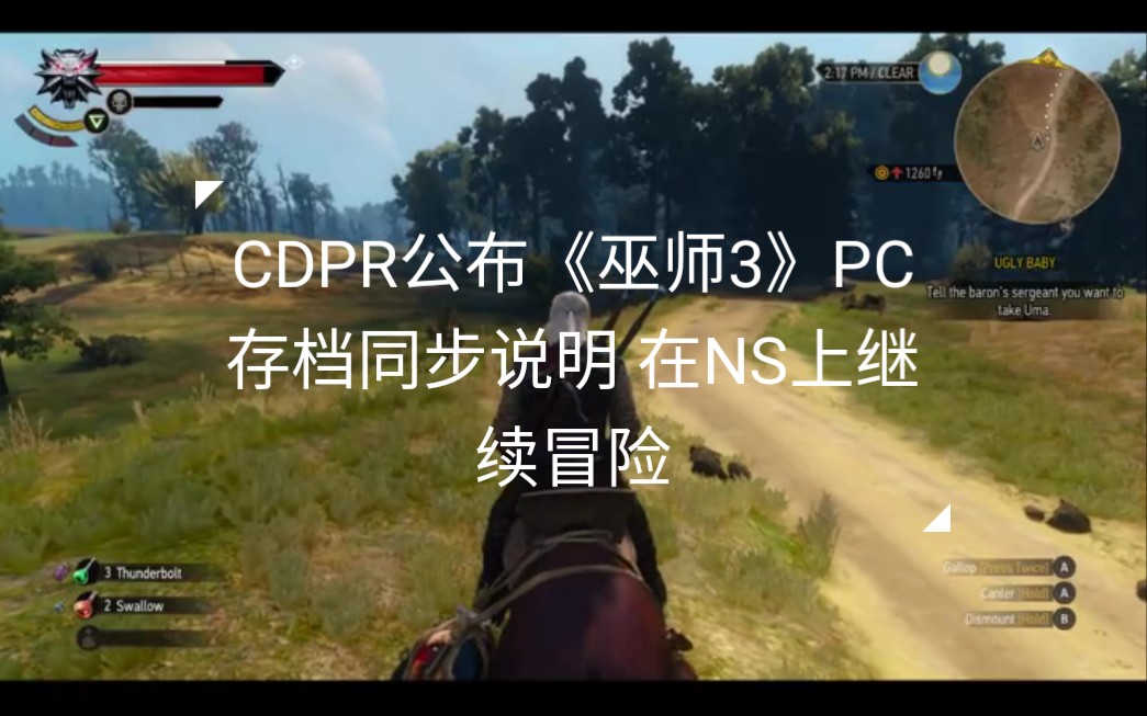 CDPR公布《巫师3》PC存档同步说明 在NS上继续冒险哔哩哔哩bilibili