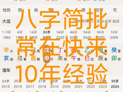 八字简批,常在快来,有咨询证书哔哩哔哩bilibili