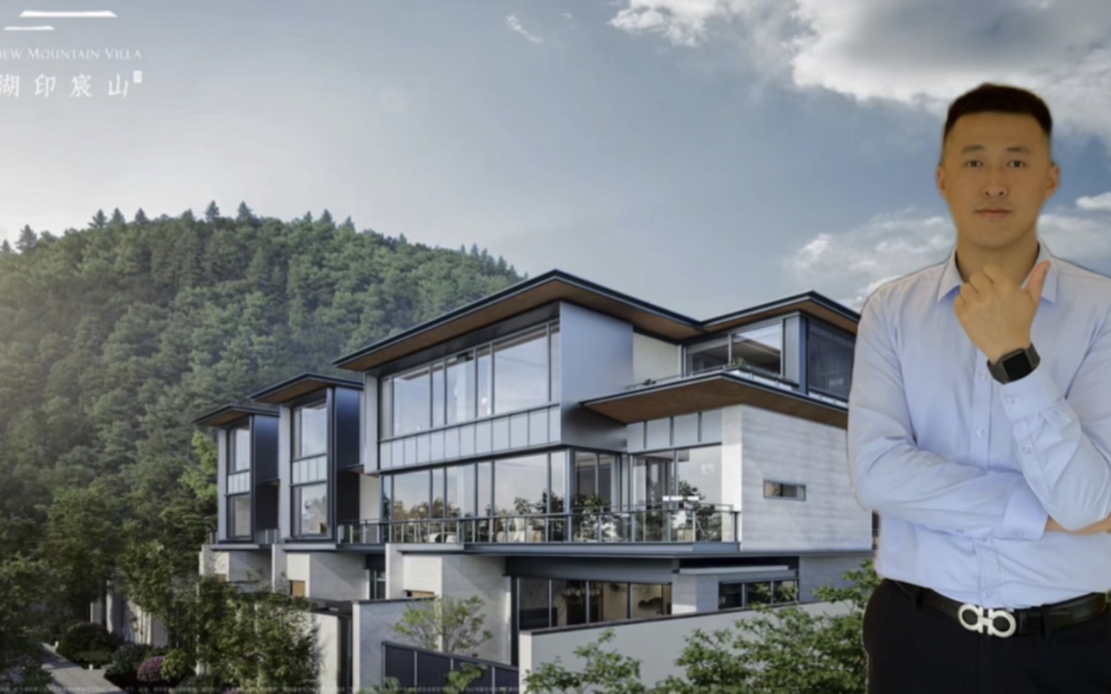 杭州小巴黎 !宋风现代排屋,山景玻璃横厅,以自然之道待客!