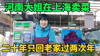 Download Video: 河南大姐在上海卖菜二十年只回老家两次过年，很遗憾没在上海买房