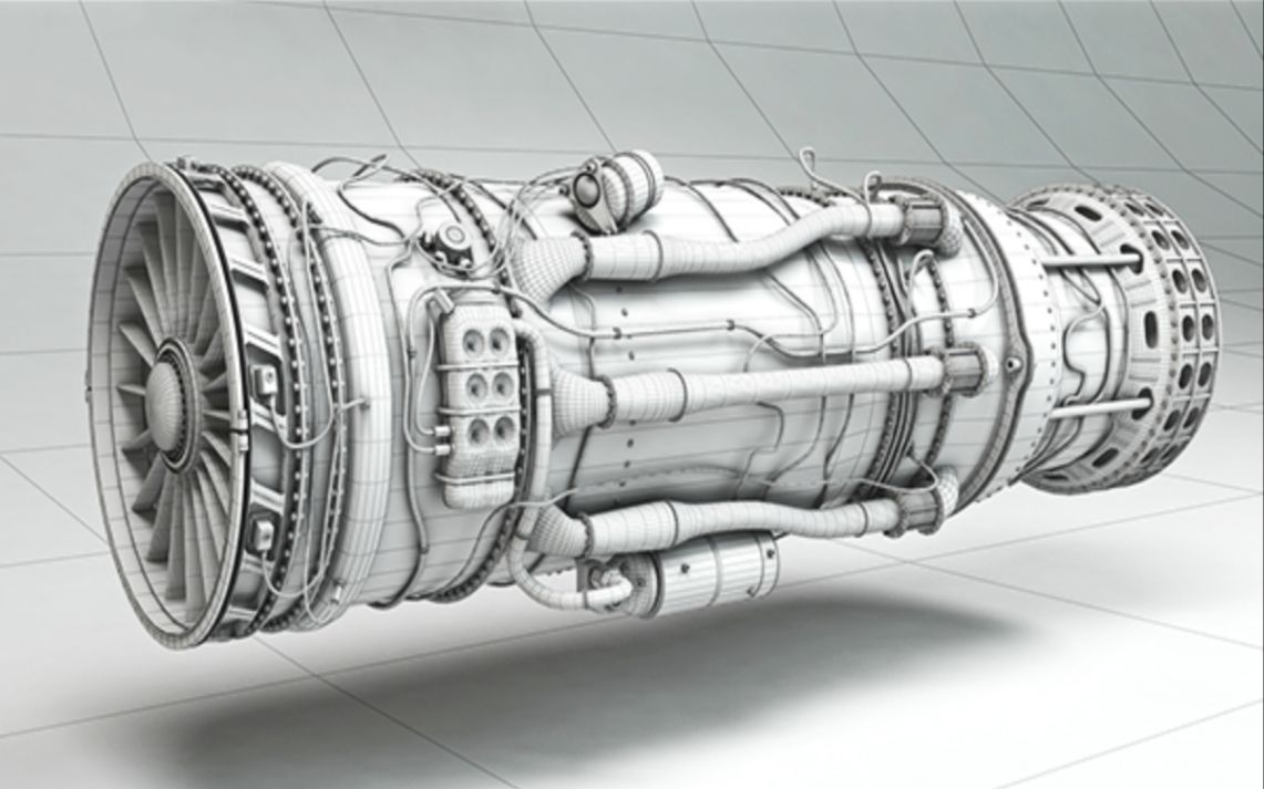 【Maya建模】这就是月薪2w的建模技术?3小时完成硬表面飞机发动机建模!哔哩哔哩bilibili