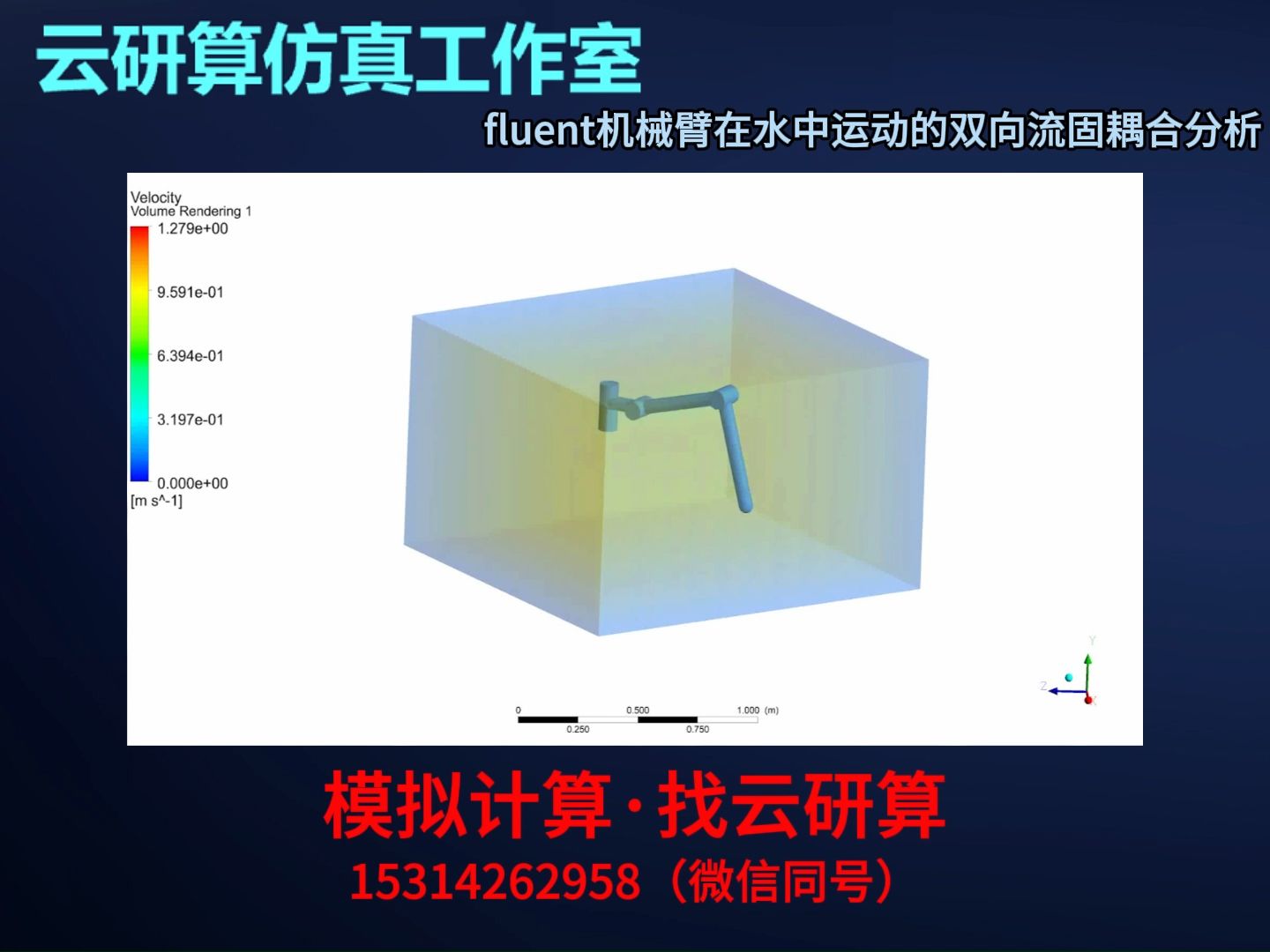 云研算仿真工作室fluent专题010ansys workbench双向流固耦合水中机械臂哔哩哔哩bilibili