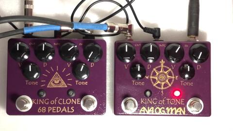 Analogman King of Tone vs King of Clone 68 pedals Fender