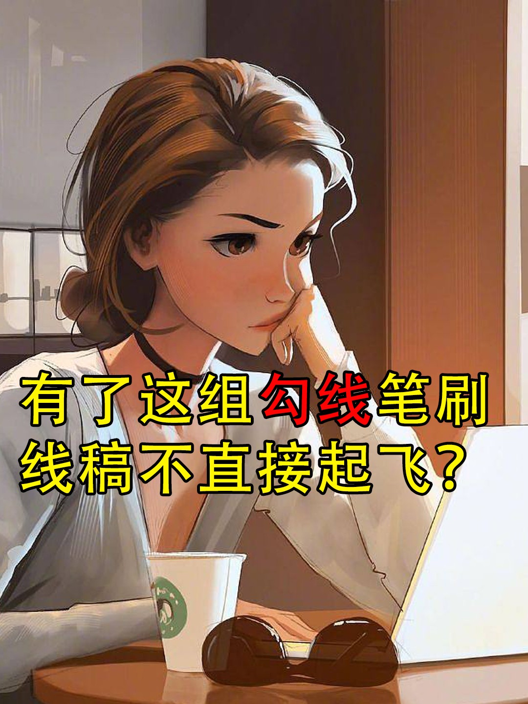 有了这组勾线笔刷,线稿不直接起飞?哔哩哔哩bilibili