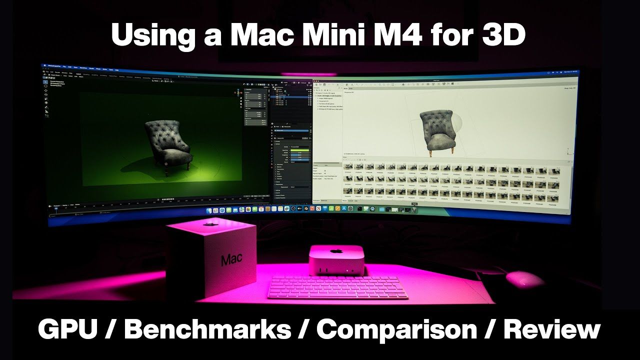 【搬运】苹果M4 Mac Mini在3D领域的全面评测及Blender与Agisoft中的基准测试【 Kams1】哔哩哔哩bilibili