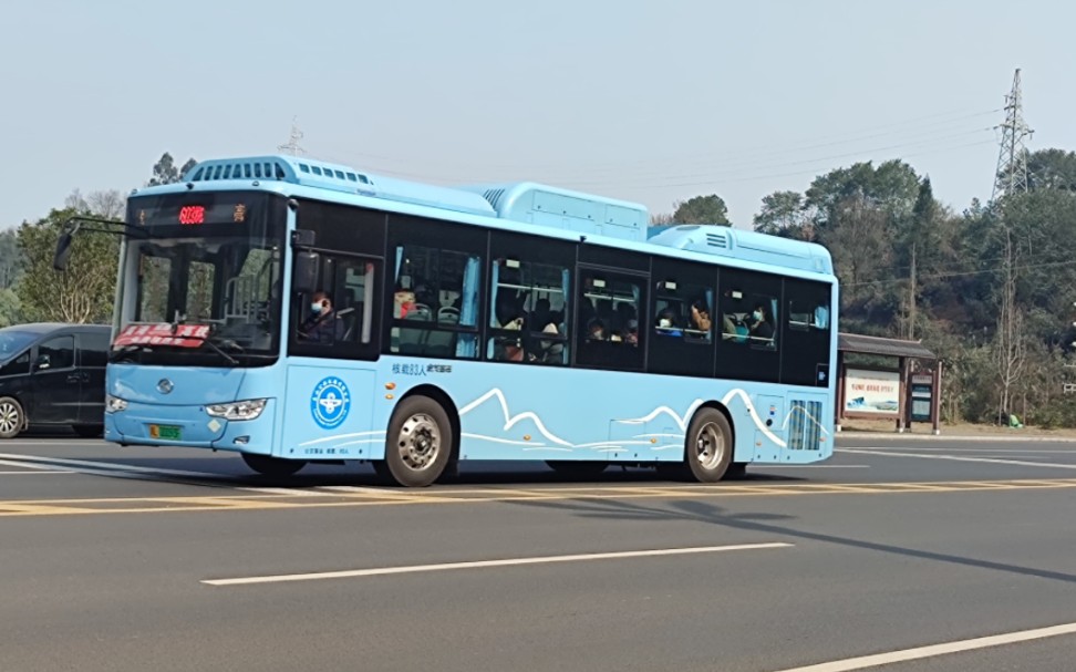 【乐山公交】金龙气电混合客车应用于乐山603路(峨眉l2路)