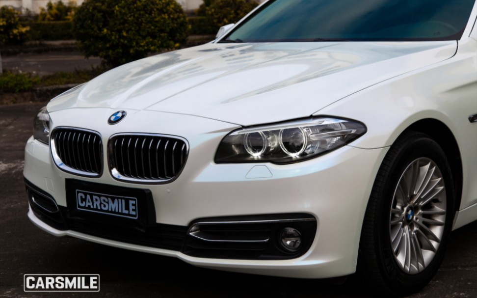 宝马5系改装~极光曙光白~领得华创改色膜~优质工厂品牌~#撸车日常