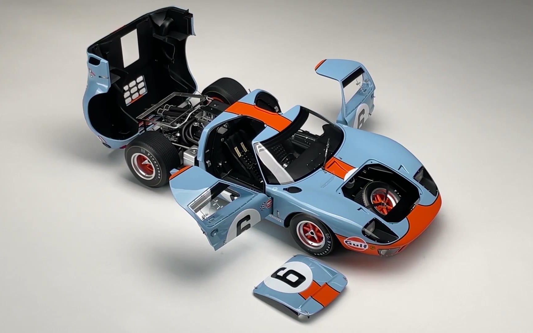 活动  传奇赛车-amalgam 福特gt40 1:8 模型 操作视频