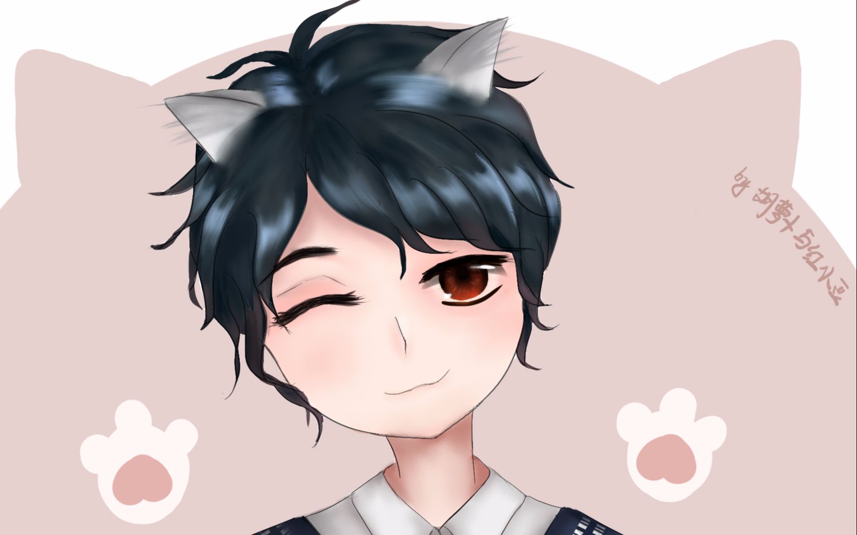 【板绘练习】猫咪人设_哔哩哔哩 (゜-゜)つロ 干杯~-bilibili