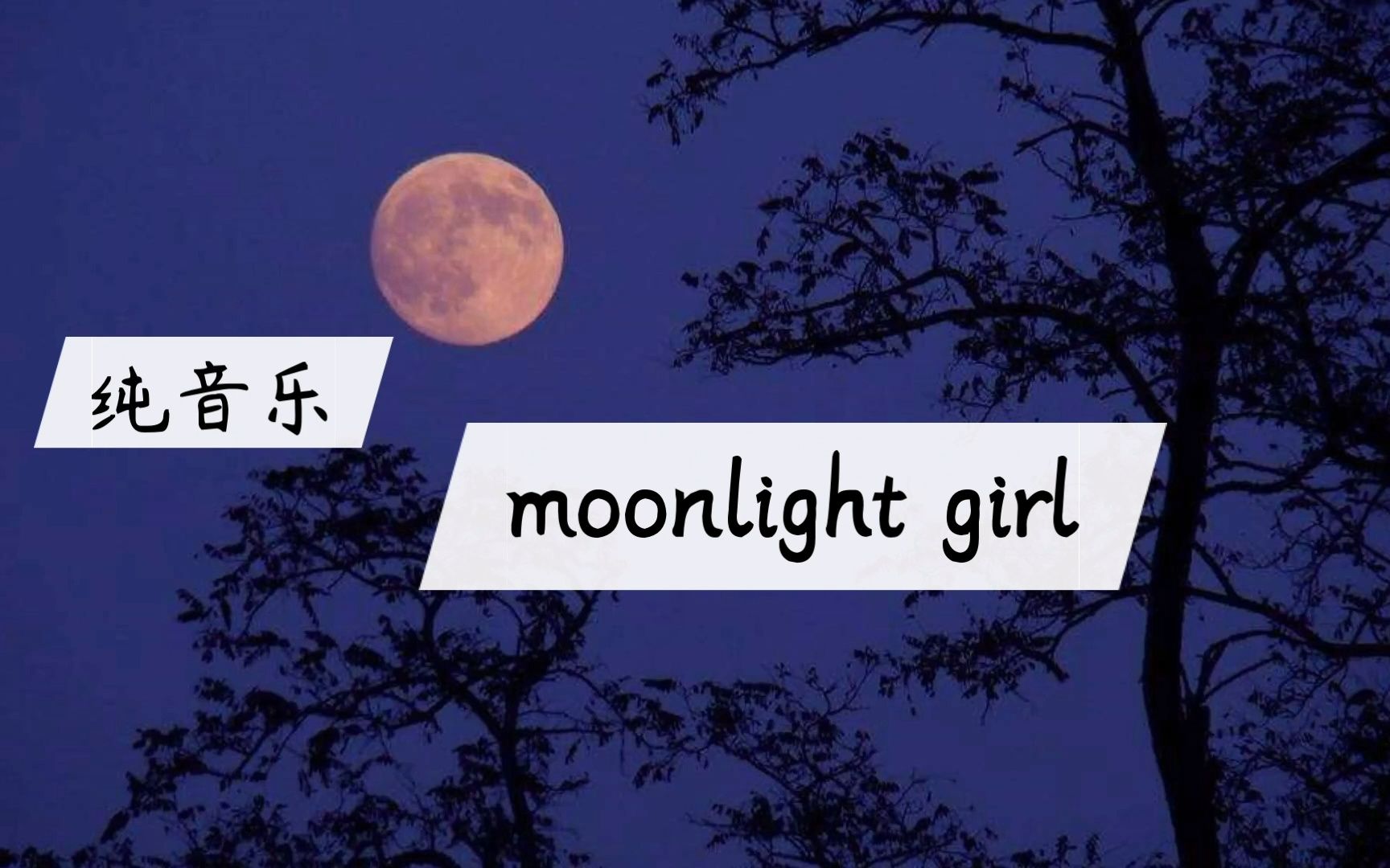 [图]【原创纯音乐】moonlight girl/太阳有白云、月亮有星星、那我有谁呢？