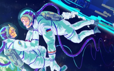 [APH][冷战/春待/RusAme]Spacerace  Scifi Kid哔哩哔哩bilibili