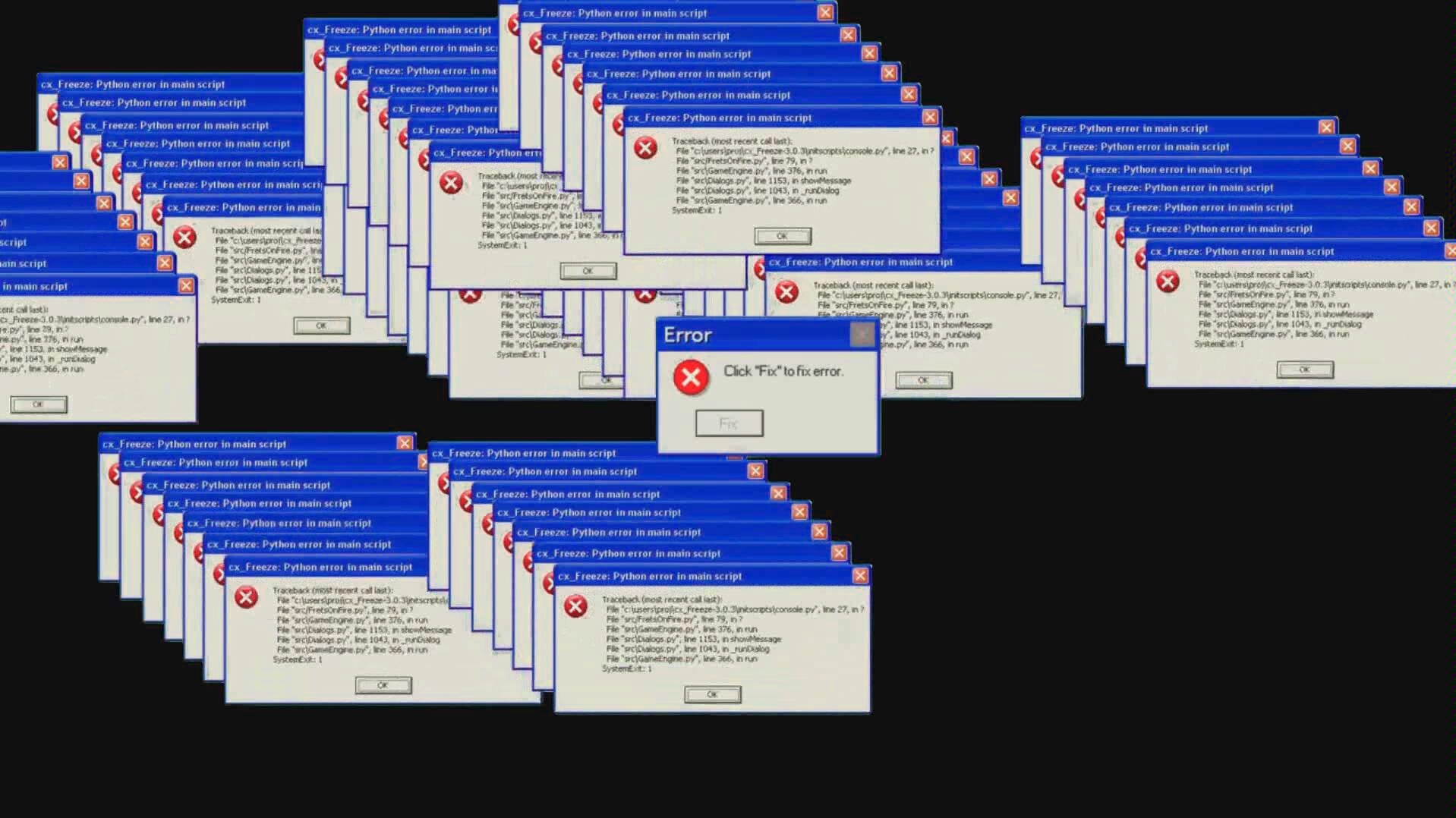 Windows XP错误+蓝屏黑幕素材GB_哔哩哔哩_bilibili