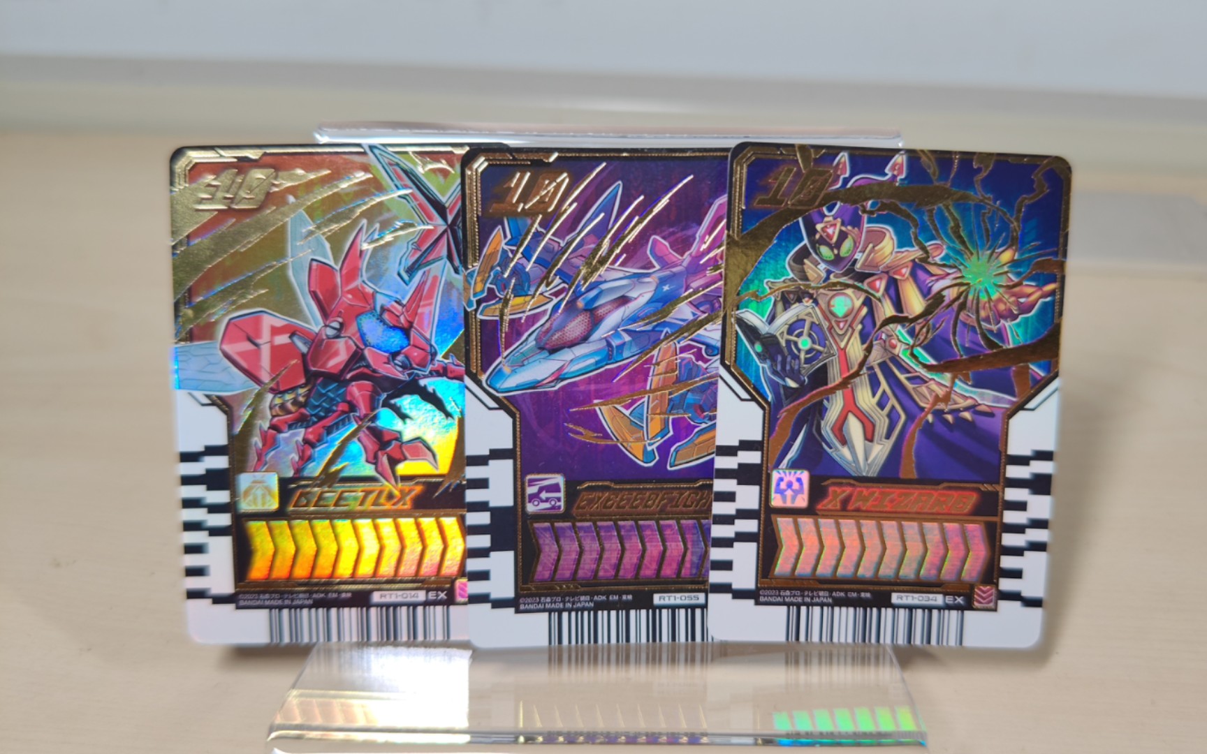 假面骑士歌查德 第一弹卡包 10级卡联组音效 甲虫x&超越战斗机&x巫师