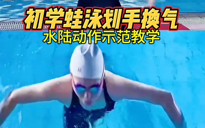 教会你简单蛙泳划手换气一看一学就会的蛙泳划手换气#紫紫教练的游泳