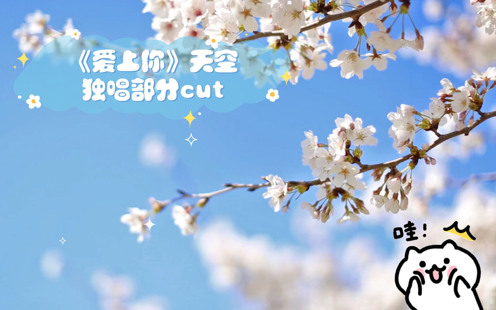 【cv天空】《愛上你》天空獨唱部分cut,被溫柔的天空空治癒了!