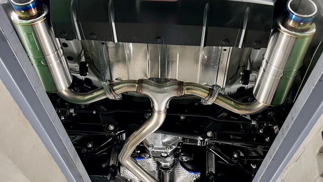 hks 新款gr86 brz zd 排气管中尾段 hi-power spec-l ii系列 ,安装