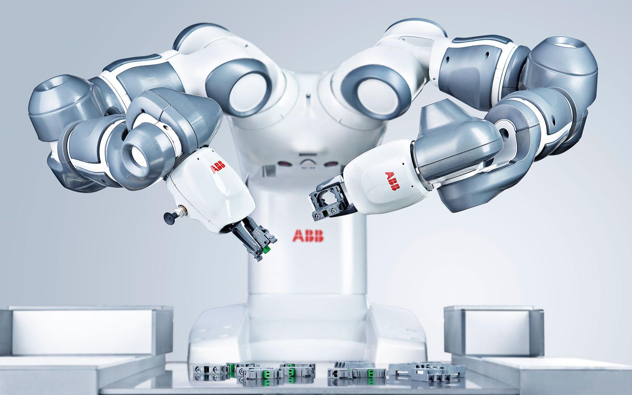 abb工业机器人自动拣料排列教学视频