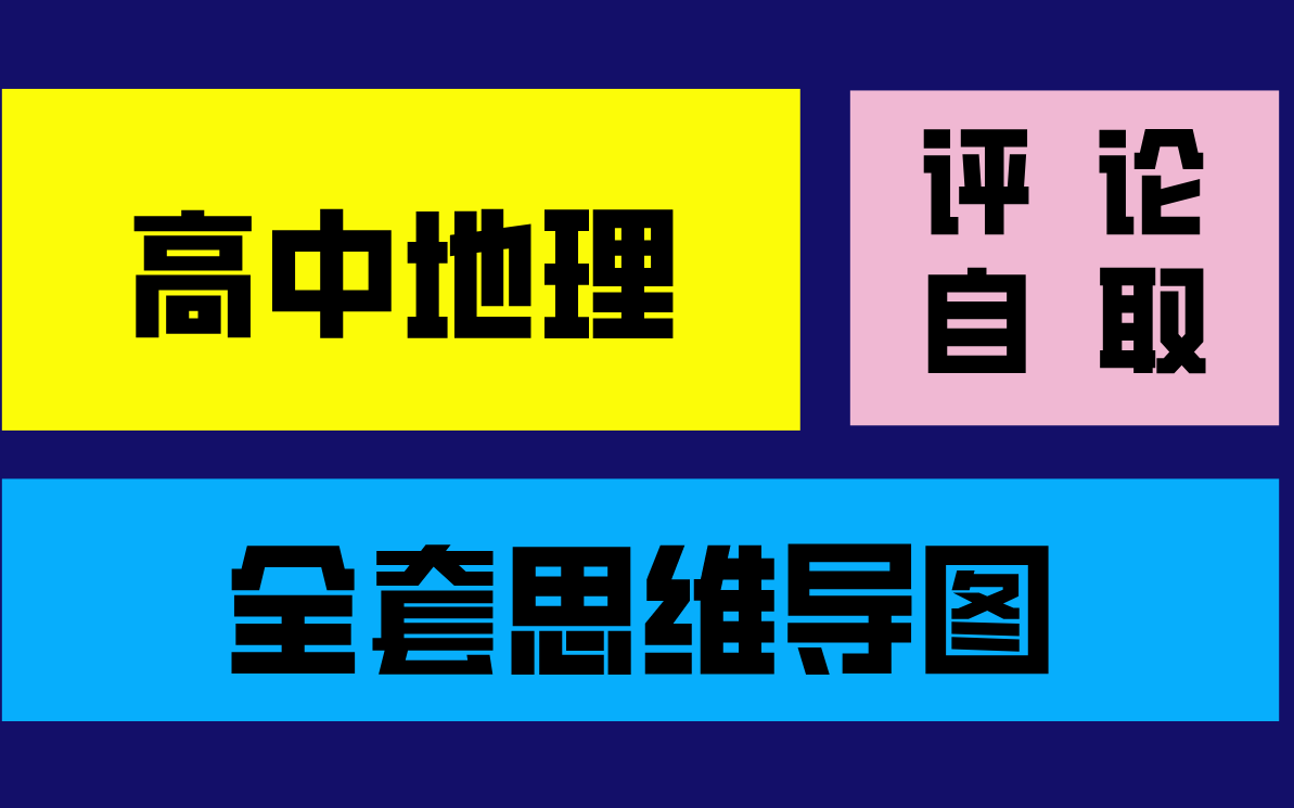 高中地理全套思维导图(高清版)哔哩哔哩bilibili