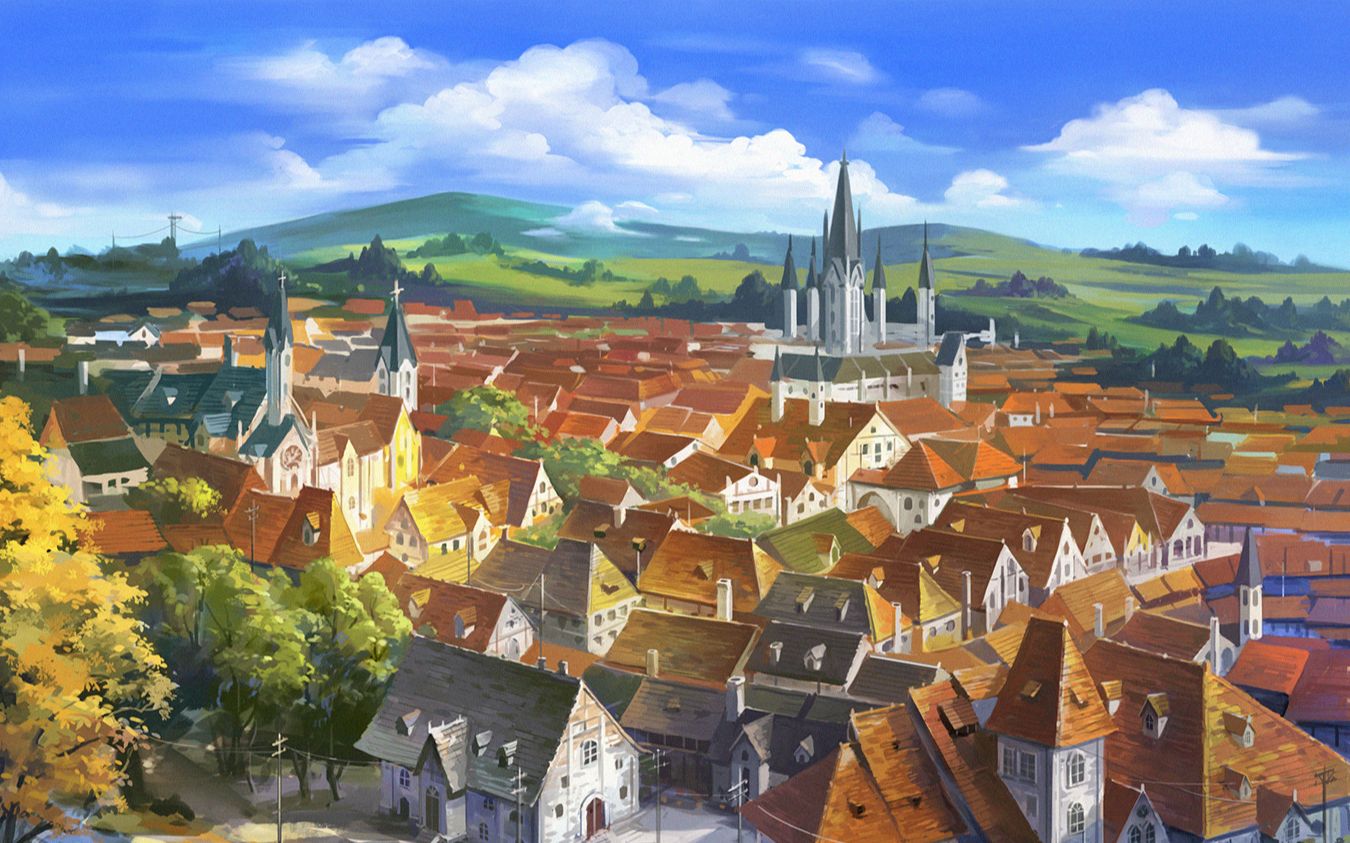 奇天cg学院:二次元日系动漫场景小巷速涂(下)