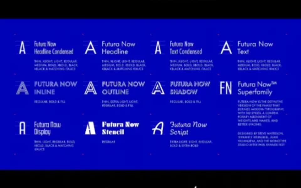 字体「还有设计师不知道Futura字体更新了?哔哩哔哩bilibili