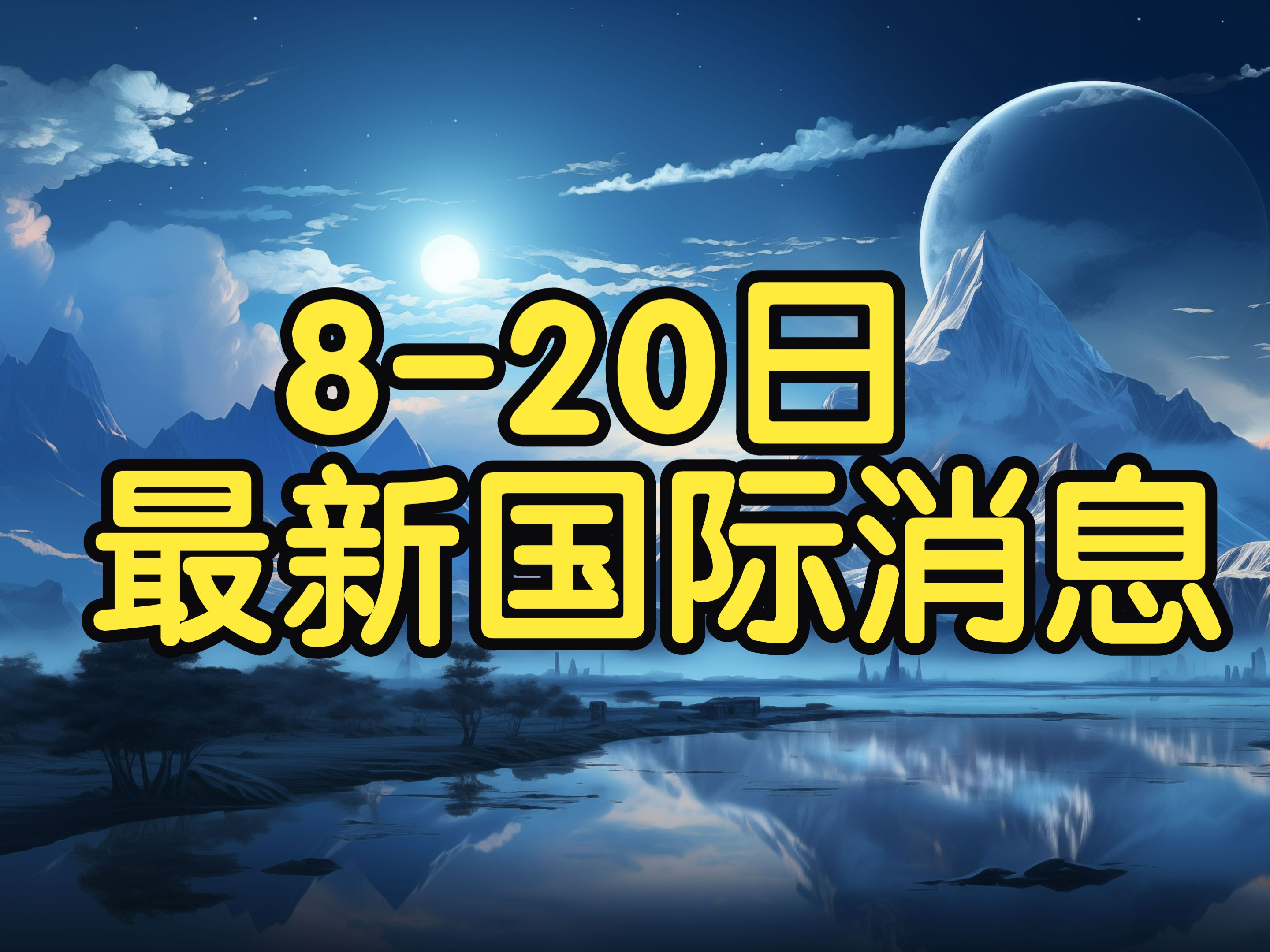 820日最新国际消息哔哩哔哩bilibili