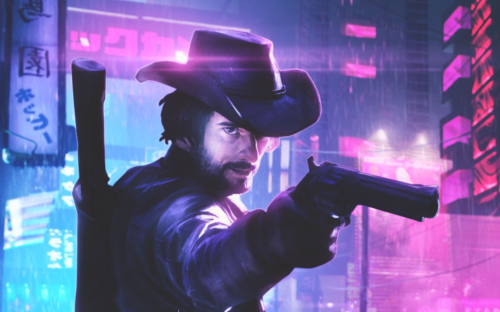 《赛博牛仔1899》荒野大镖客1分钟真实还原早上好,西部夜之城!