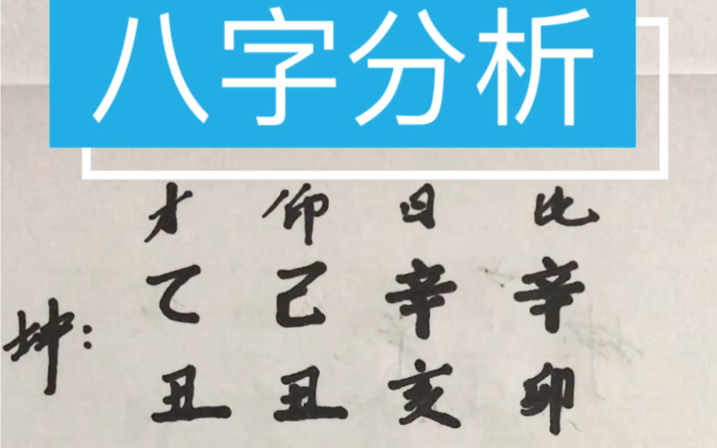 四柱八字分析,辛亥日柱,贵州贵阳有缘人哔哩哔哩bilibili