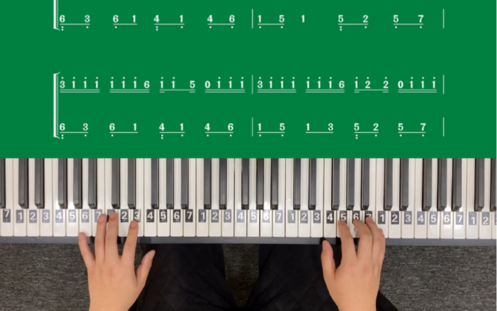 清空 钢琴简谱 即兴伴奏 流行钢琴简谱 简单不难学_哔哩哔哩_bilibili