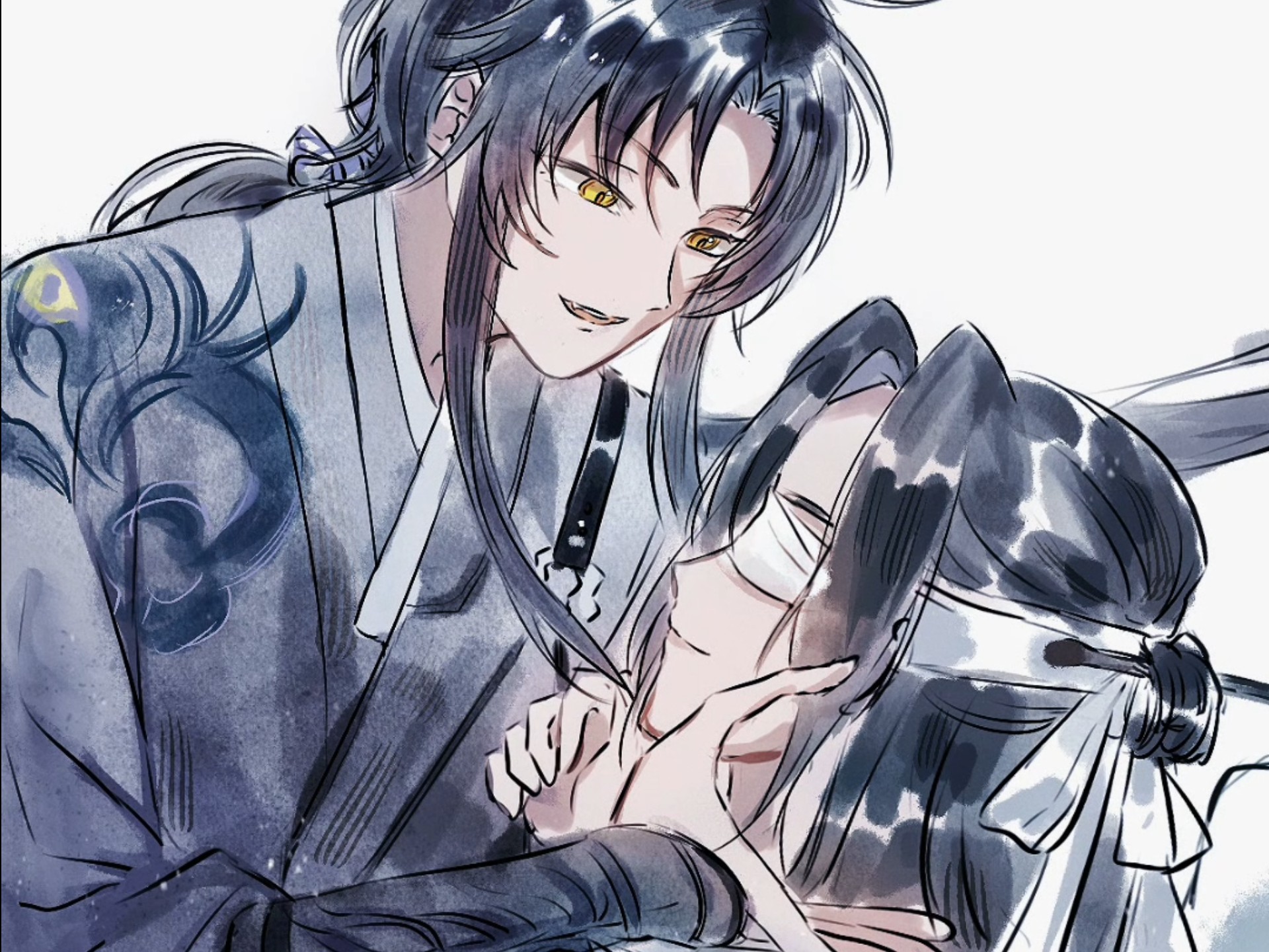 想要俘虏他然而又怕惊扰他