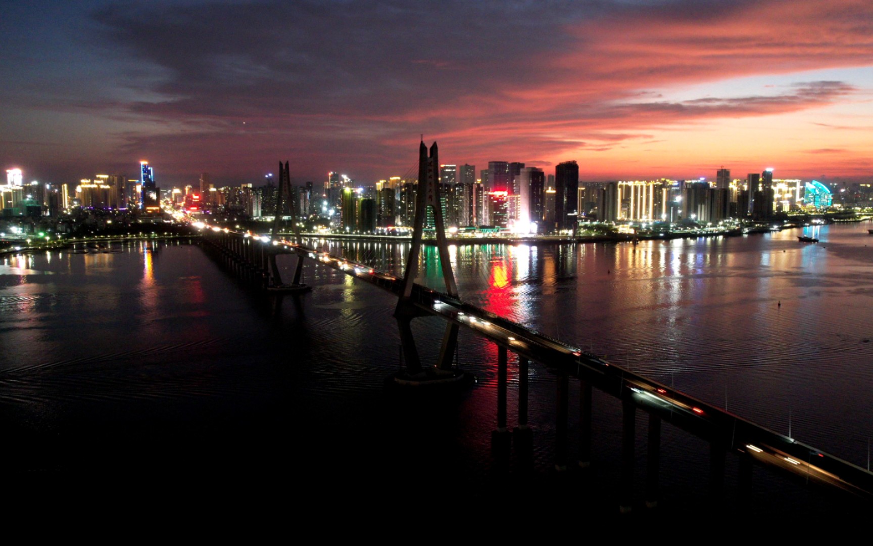 湛江海湾大桥美景