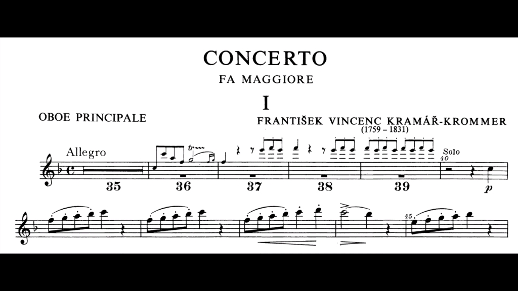 [图]克拉玛双簧管F大调协奏曲第二首Oboe Concerto No.2 in F major, Op. 52 (Krommer)