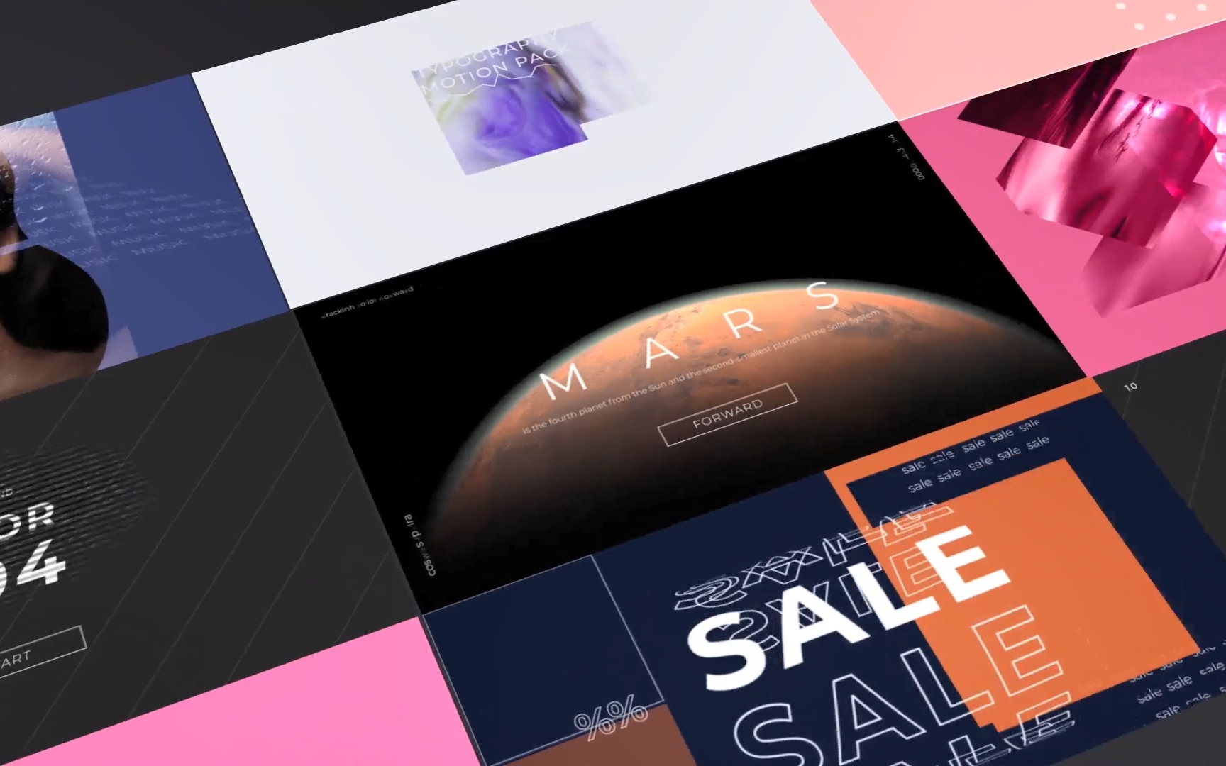 ae模板-动态艺术海报封面设计视频模板