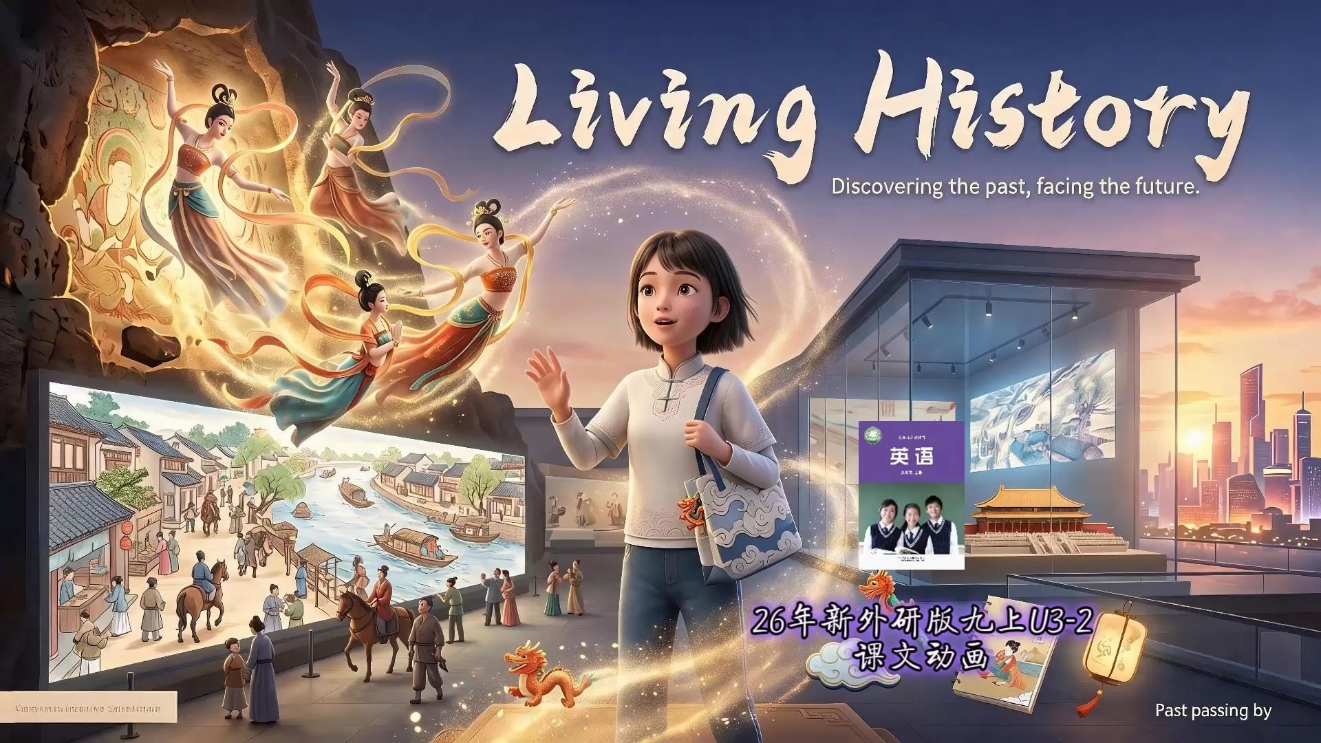 【26年新外研版九上U3-2课文动画预览】历史还能这样玩？！看完这个视频我跪了?