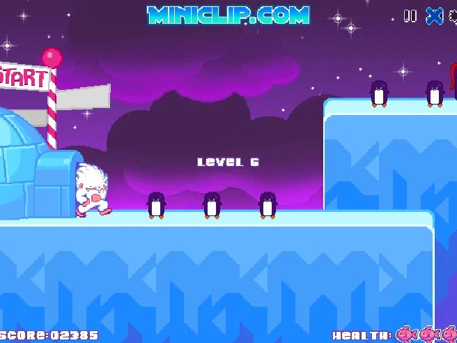 【Nitrome】捣蛋的雪怪第6关