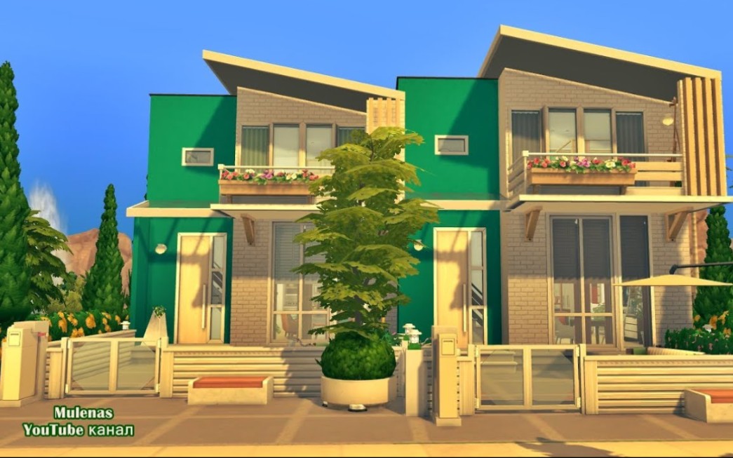 【模拟人生4速建|搬运】现代复式家庭别墅 by mulenas