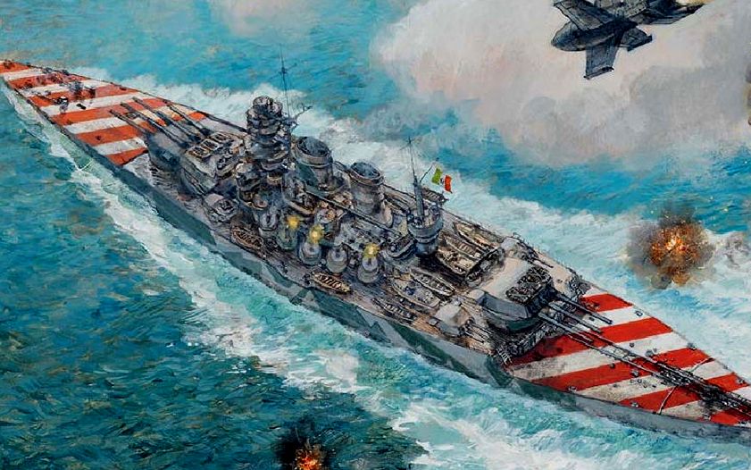 黑科技弗里茨x轰炸罗马号战列舰最强一击秒杀