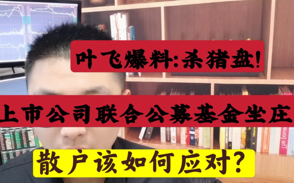 叶飞爆料:杀猪盘!上市公司联合公募基金坐庄!散户该如何应对?哔哩哔哩bilibili