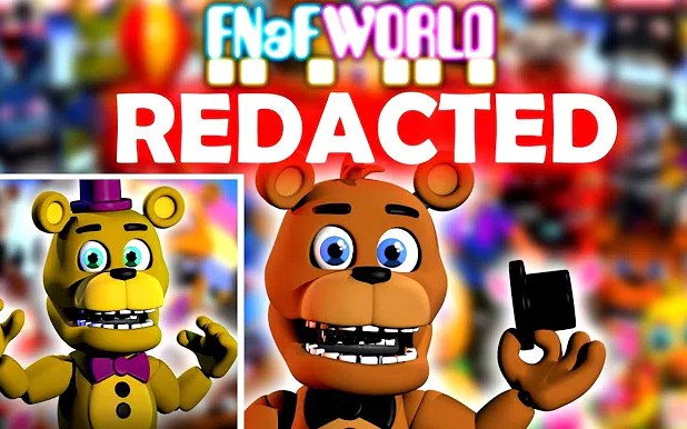 IULITM】FNaF World Redacted 玩具熊的午夜后宫世界:修订版_哔哩哔哩_