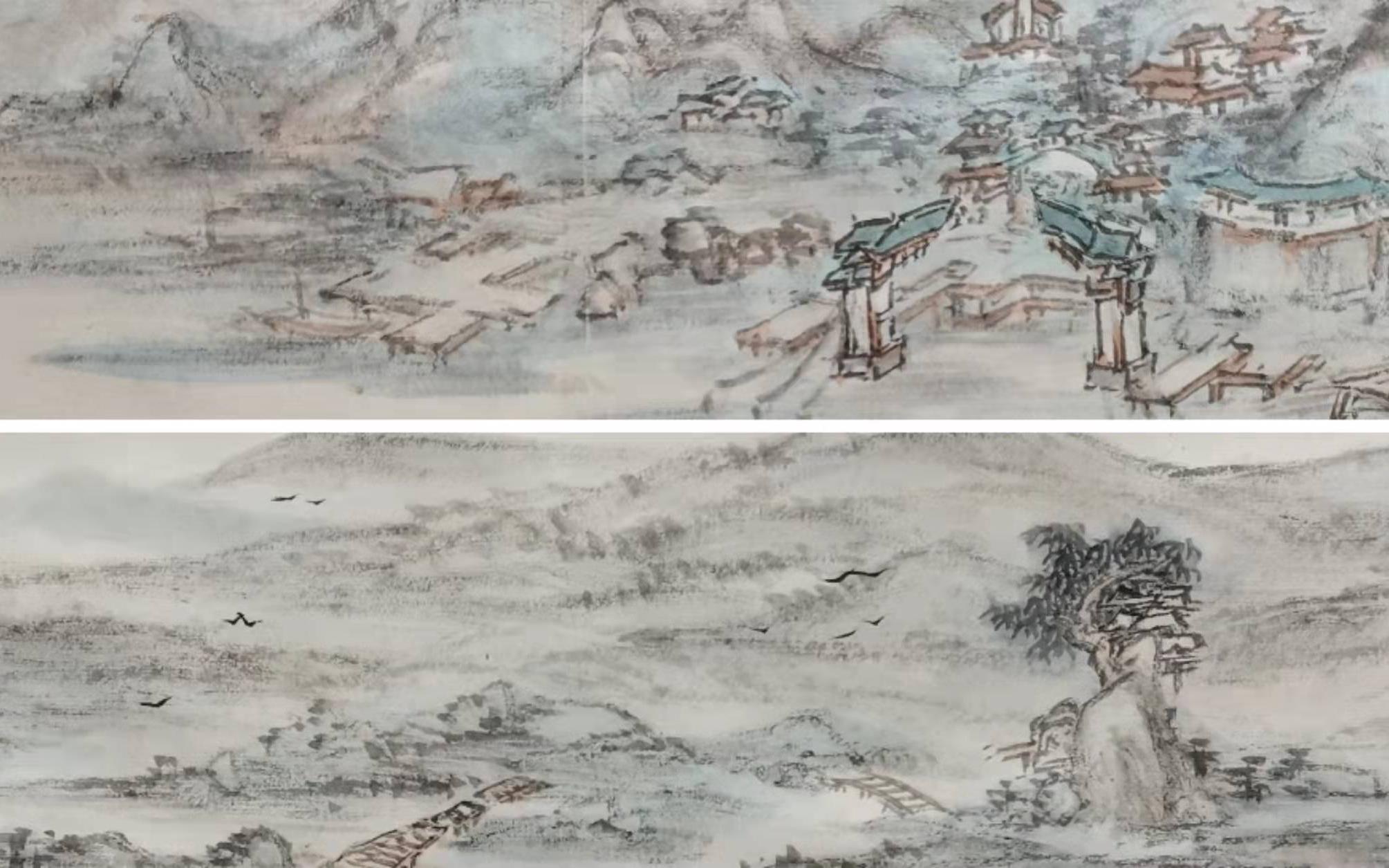 [图]用国画长卷画出璃月 《璃乡盛景图卷》